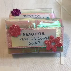 Beautiful pink unicorn soap